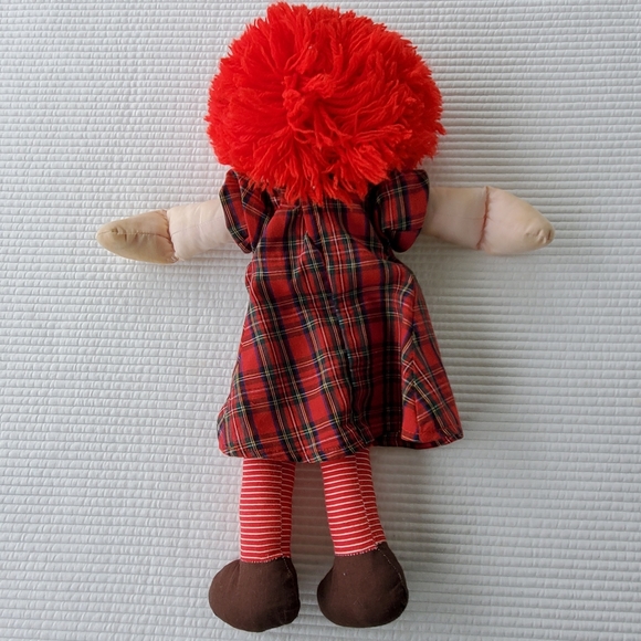 Raggedy Ann Rag Doll Vintage 14" Plush Stuffed Red - Picture 4 of 8